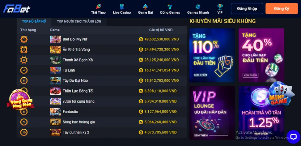 Sự kiện độc quyền gg88 casino